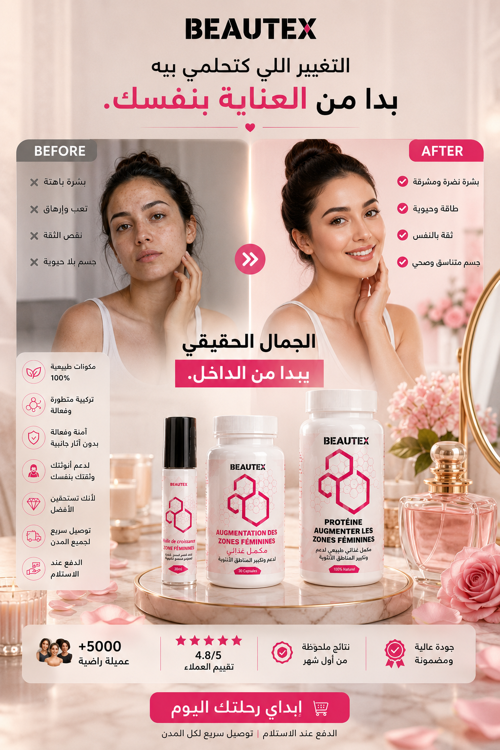 🌸 باقة BEAUTEX لأنوثة أكثر وثقة أكبر ✨ هدية تستحقينها لنفسك