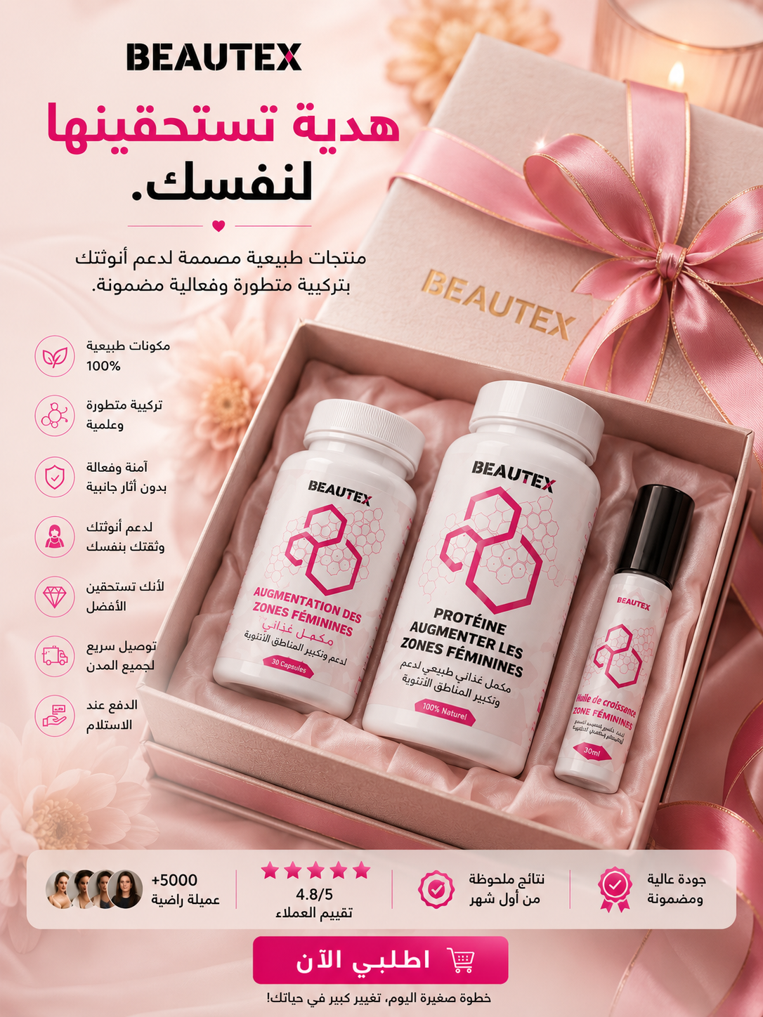 🌸 باقة BEAUTEX لأنوثة أكثر وثقة أكبر ✨ هدية تستحقينها لنفسك