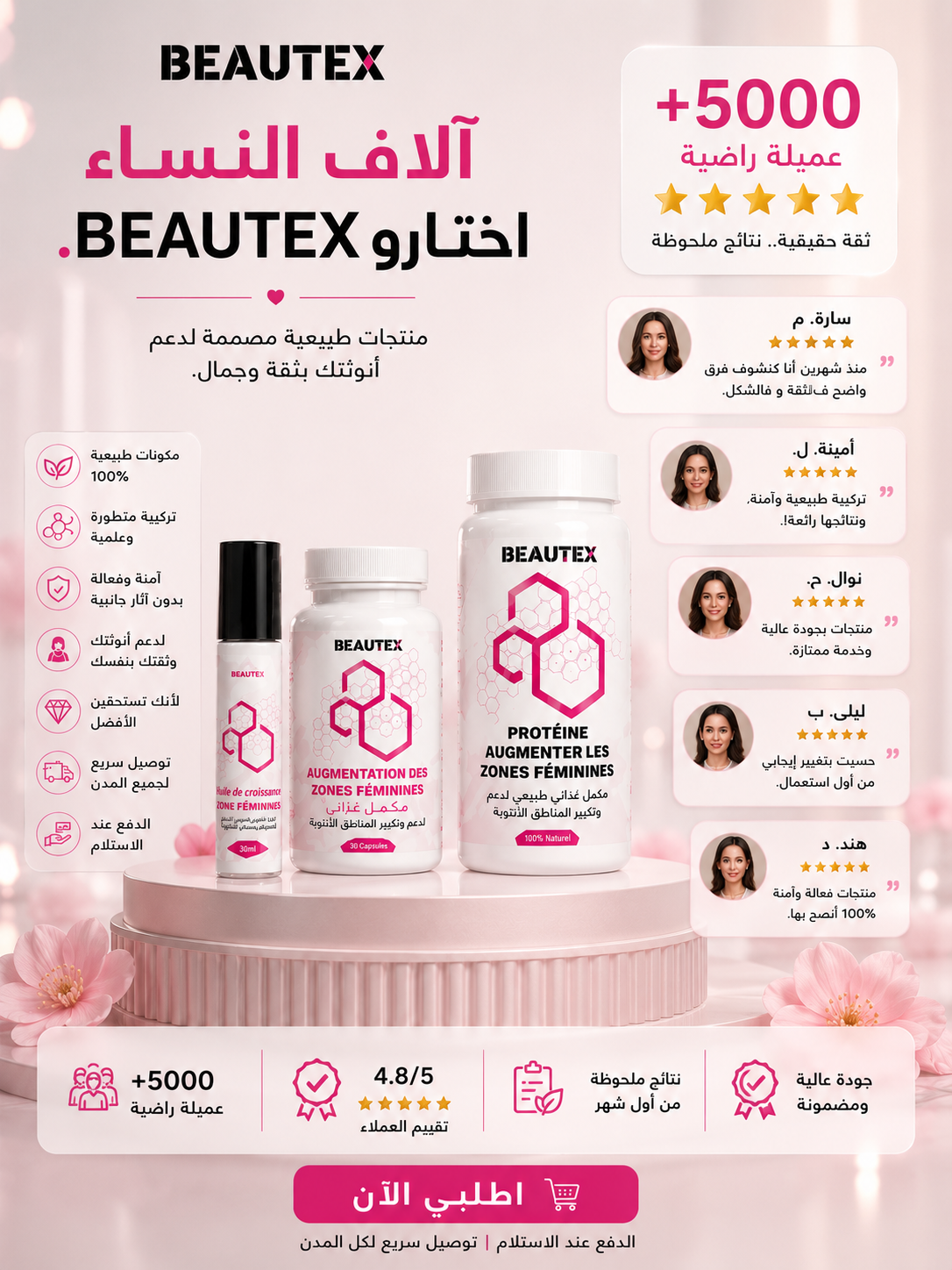 🌸 باقة BEAUTEX لأنوثة أكثر وثقة أكبر ✨ هدية تستحقينها لنفسك